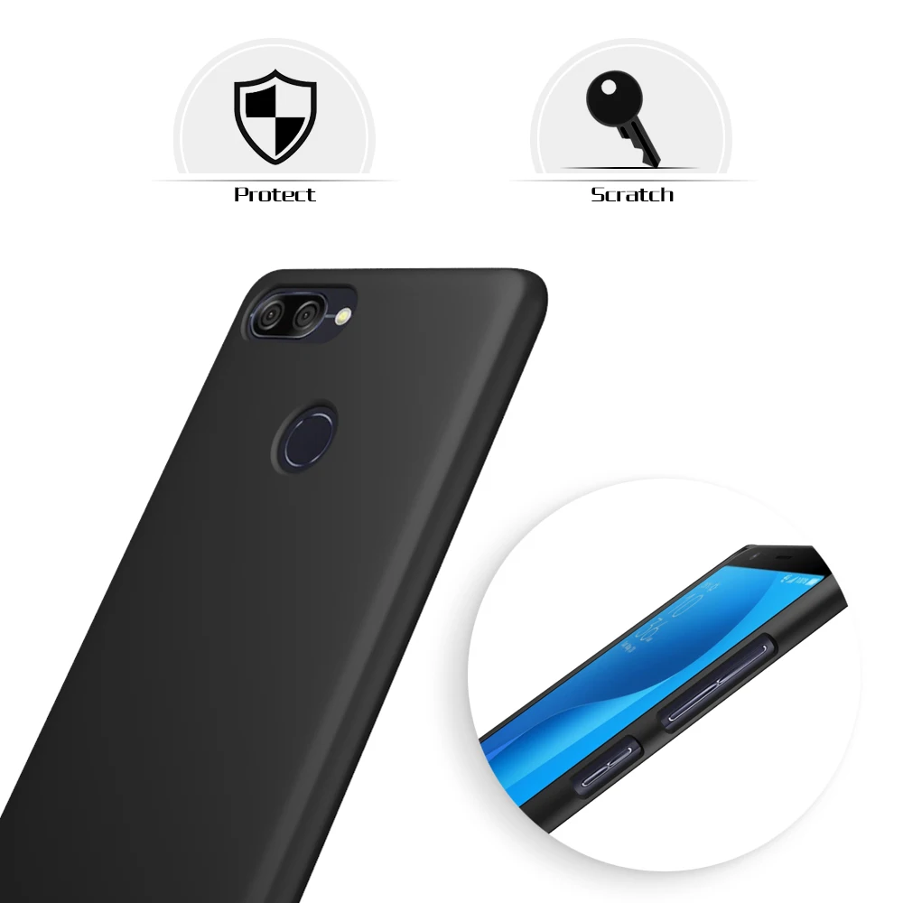 SLEO Hard PC Back Case For Asus Zenfone Max Plus M1 ZB570TL Ultra Thin Matte Protective Cases Cover |