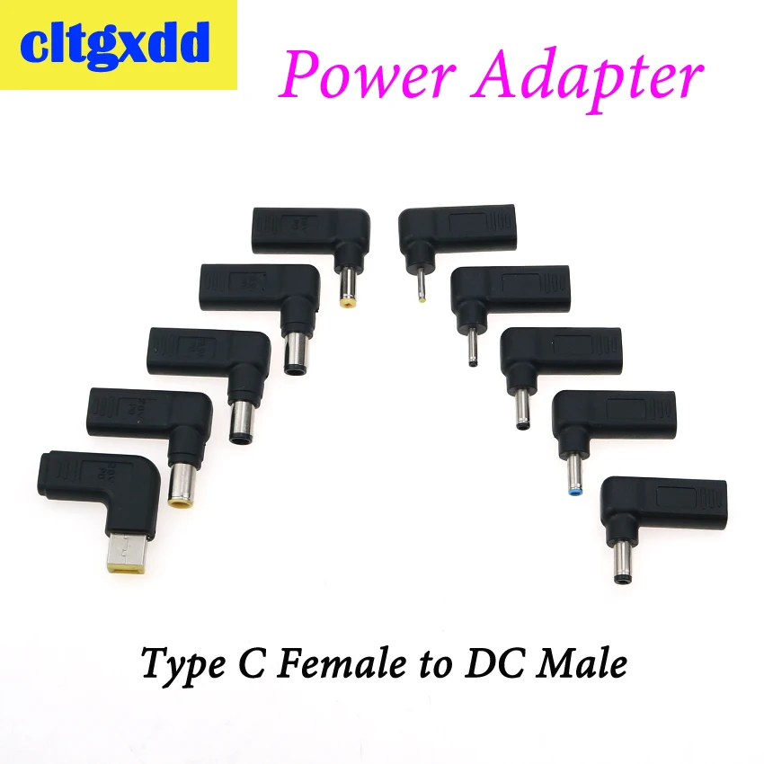 

USB 3.1Type C Female to DC 5.5 x 2.5 2.1 4.5*3.0 4.*1.7 7.4*5.0 mm Male Power Charge Adapter converter for Lenovo HP DELL Laptop