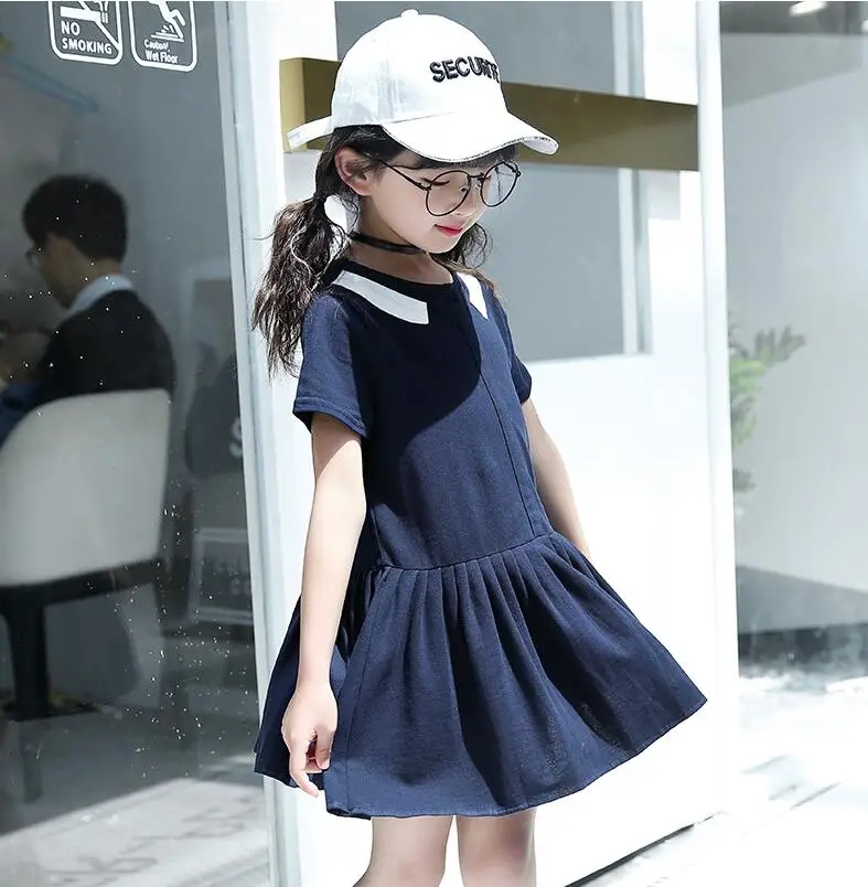 Хлопковое платье для девочек коллекция 2019 года летние модные праздничные