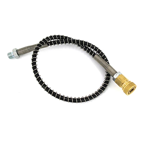 50cm hose with QDx1 PCP Airforce Пейнтбол Пневматика устройство высокого давления шланг 50 см длиной M10x1 мужской резьба нейлоновый шланг из углеродистой стали соединение 30 мпа - Цвет: 50cm hose with QDx1