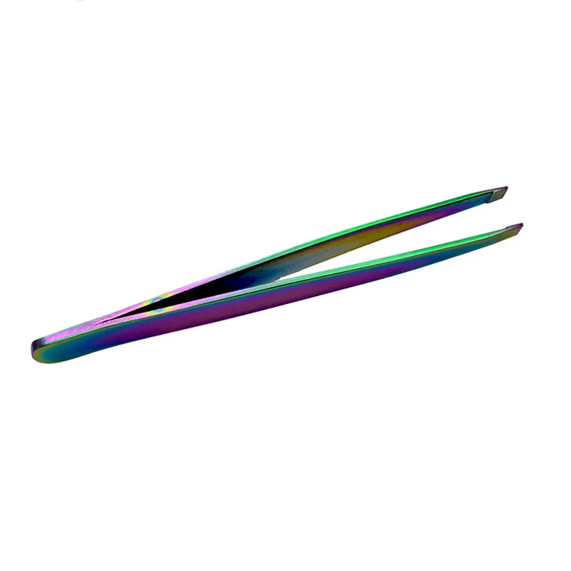 1PC Stainless Steel Color Titanium Eyebrow Pliers Face Hair Remover False Eyelashes Clip Electrophoresis Women Makeup Tools | Красота и