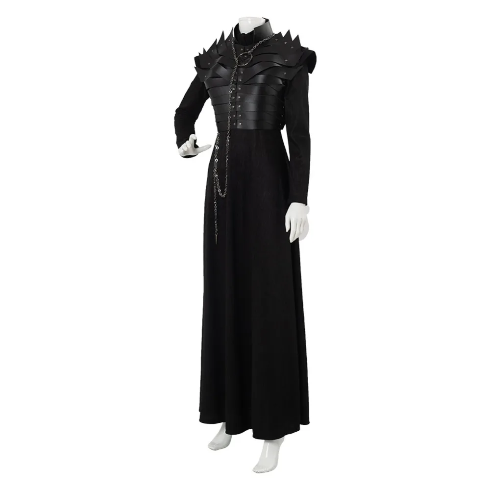 Game of Thrones Season 8 Cosplay Sansa Stark Cosplay Costume Dress Leather Armor Outfit Halloween Costumes