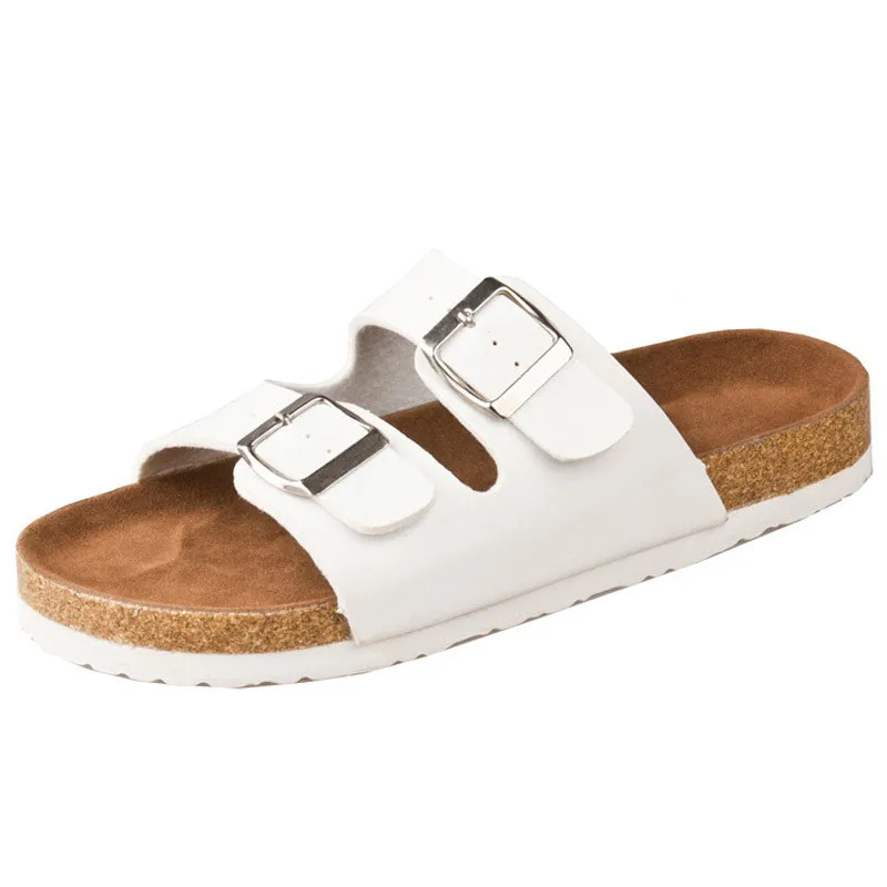 Сандалии гладиаторы унисекс повседневные шлепанцы плоская подошва платформа