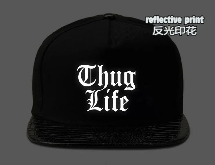 Мужская и женская кепка для мальчиков девочек thug life Золотая шляпа со