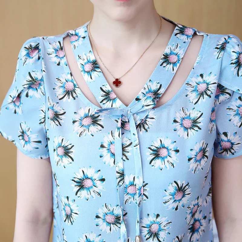 2018 Blusas плюс размер женские рубашки с v-образным вырезом Женская футболка женская