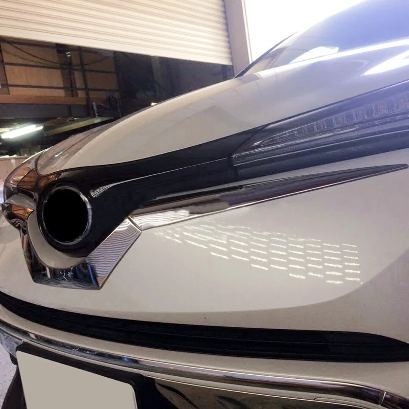 Для Toyota C-HR наружные аксессуары Передняя средняя u-образная решетка для гриля
