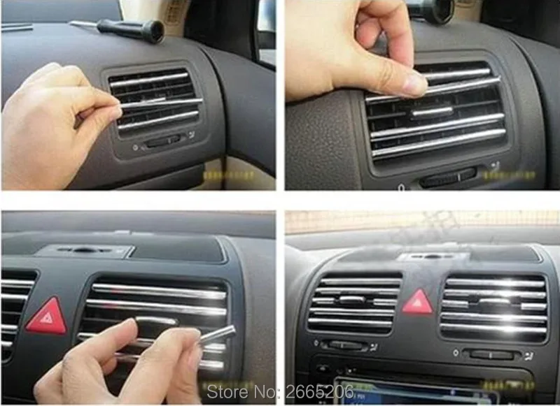 Автомобильный Стайлинг 3 метра автомобильный Кондиционер U-Образный Декор полоса