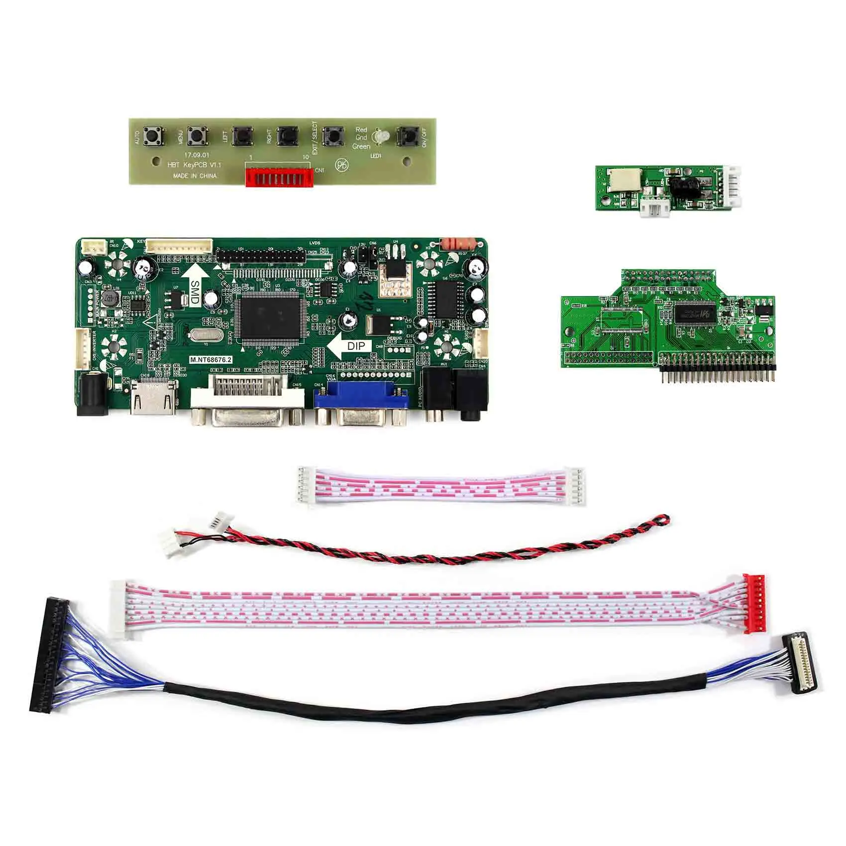 Плата аудиоконтроллера HD MI + DVI VGA для ЖК панели 10 4 дюйма AA104VH01 640x480|board board|board hdmiboard