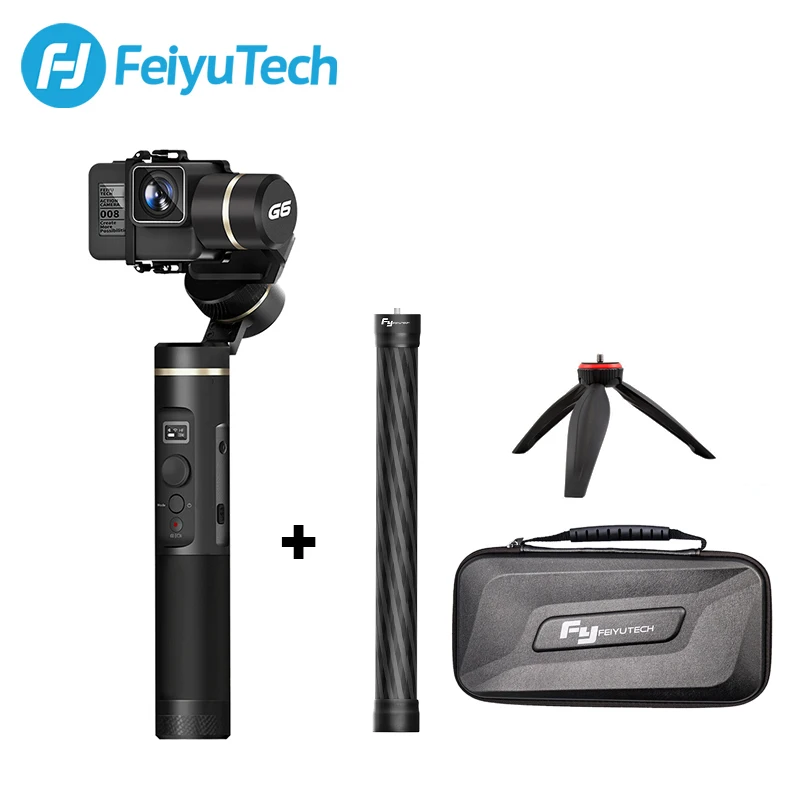 Брызгозащищенный стабилизатор FeiyuTech G6 для экшн-Камеры Gopro Hero 6 5 RX0 Wi-Fi и Bluetooth |