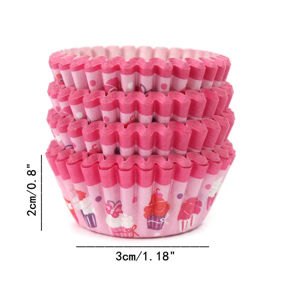 

Hot 100Pcs Paper Cake Cupcake Baking Muffin Box Cup Case Party Tray Cake Mold Decor Cake Baking PAstry Tools Accessories Supply