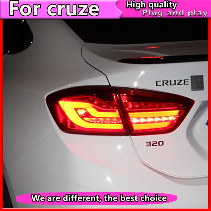 

Car Styling for Chevrolet Cruze Sedan 2017 2018 Taillights LED Tail Lamp Rear Lamp ALL LED Taillight Running Turn Signal light