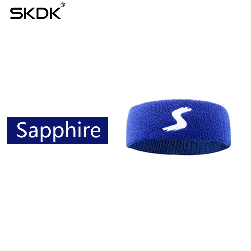 Navy Blue SKDK, 1 шт., эластичная повязка на голову из полиэстера и хлопка, повязка на голову для йоги, бега, фитнеса, повязка от пота на голову, повязки на голову, Спортивная Повязка - Цвет: Navy Blue