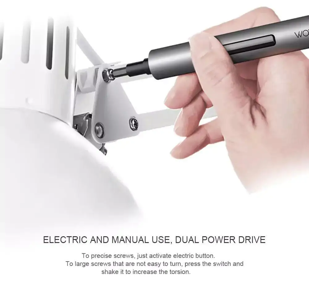 Wowstick 1F Plus Electric Screwdriver Body or its accessories Accessories Rechargeable battery And With 3 LED Light | Инструменты
