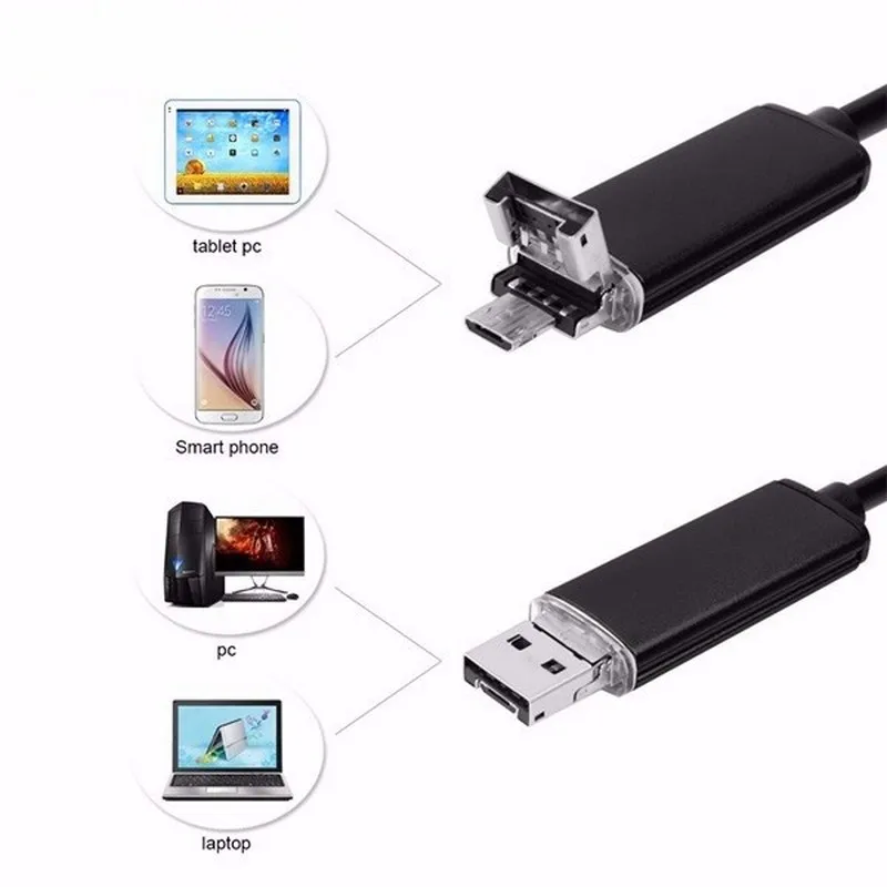 USB эндоскоп с объективом 7 мм и кабелем 10 м|Бороскопы| |