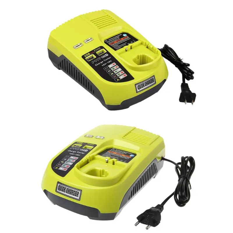 

3A 12V 18V For Ryobi P117 Ni-Cd Rechargeable Battery Charger Ni-Mh Li-Ion Power Tool P108 US EU Plug Dropshipping