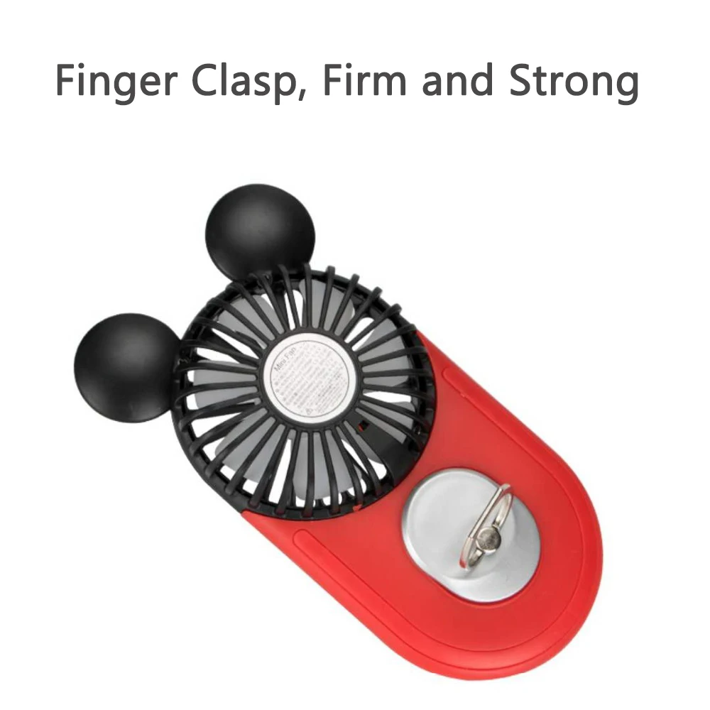 Мини вентилятор USB портативный ручной со светодиодным ночным освещением