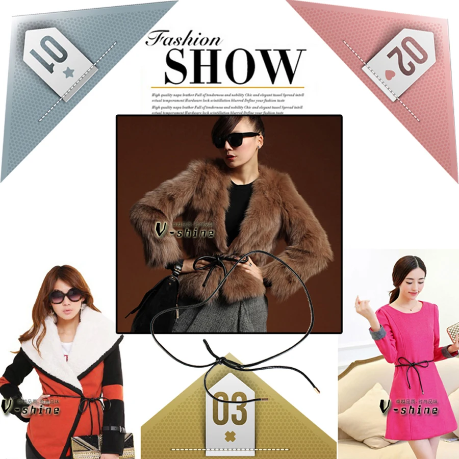 Пояс "Простая женщина" в стиле "джокер" с декоративной цепью из тонкой кожаной шнурочной непотизии, черный, H203.