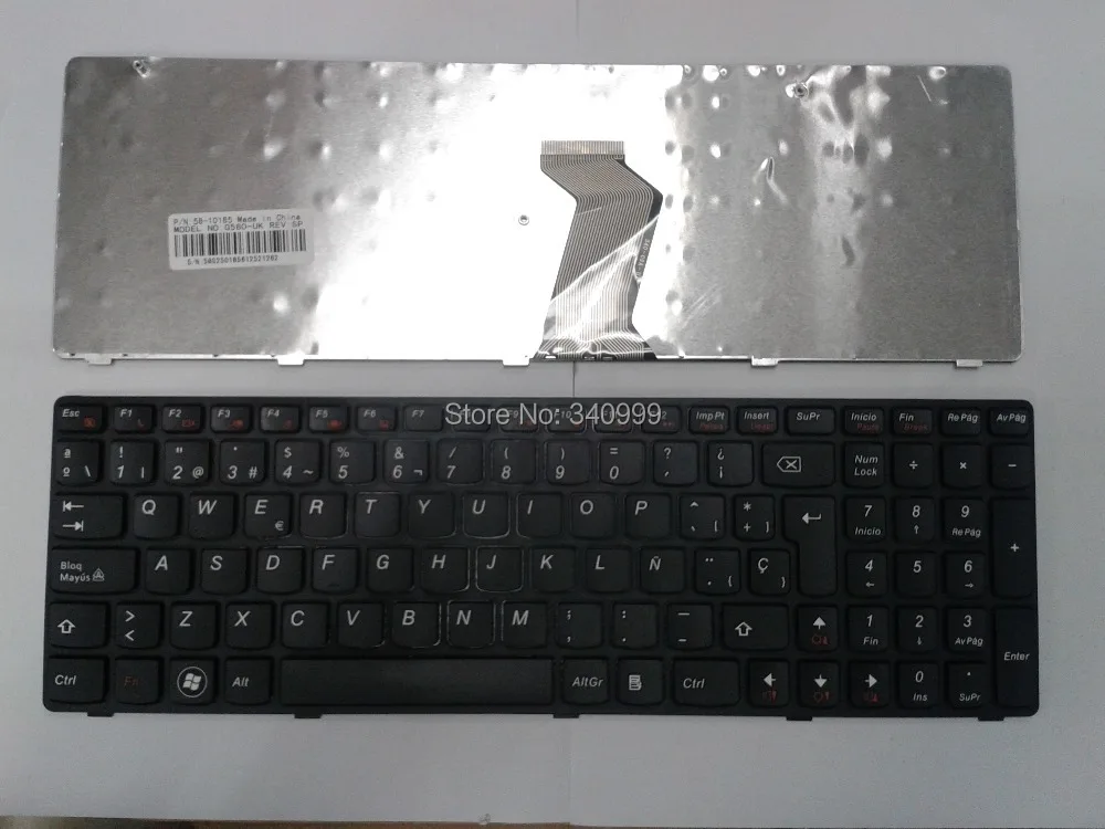 Новая клавиатура для ноутбука LENOVO Ideapad Z580 V580 G580 Испанская версия клавиатуры|laptop