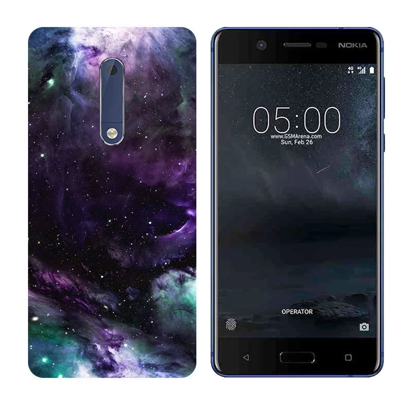 Case for Nokia 5 Back Cover 5.2 Inch Silicone Soft TPU Billow Printing Nokia5 Cases Coque Bag Shell |