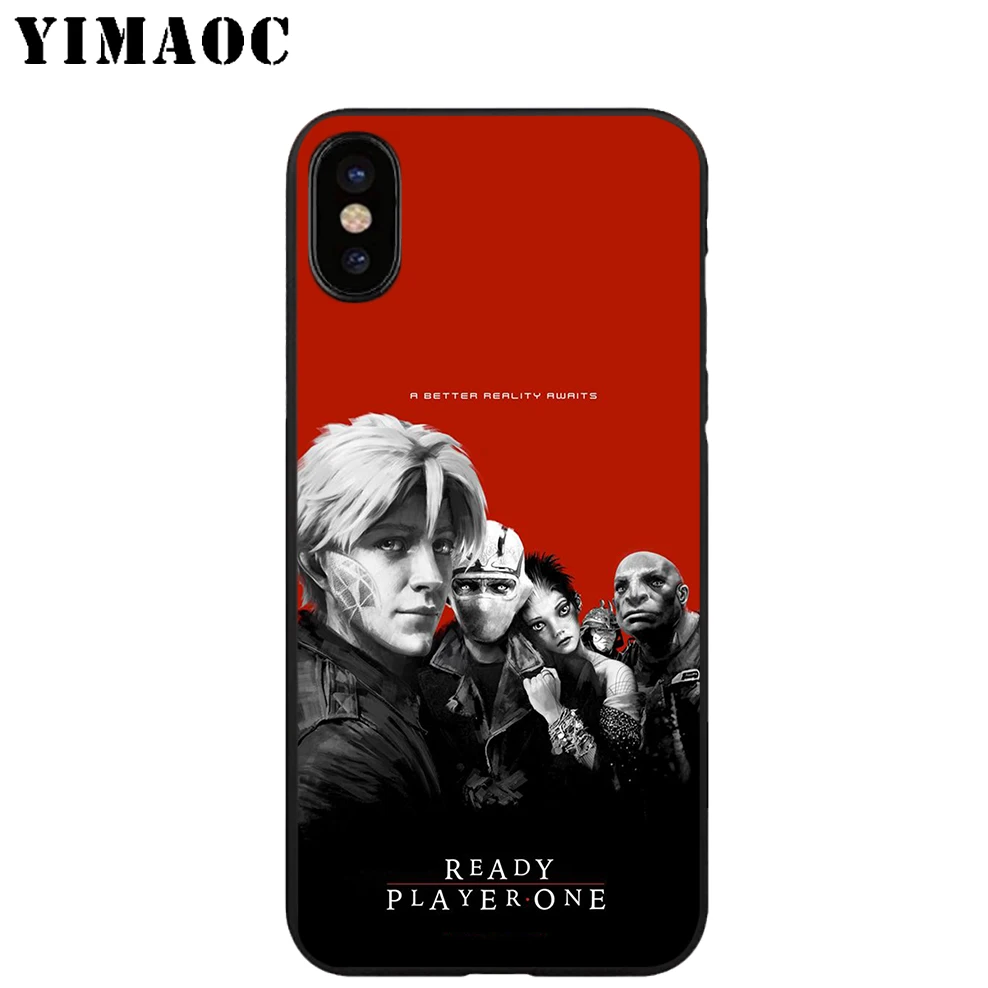 YIMAOC Ready Player One мягкий ТПУ Черный силиконовый чехол для iPhone X или 10 8 7 6 6S Plus 5 5S SE Xr Xs Max