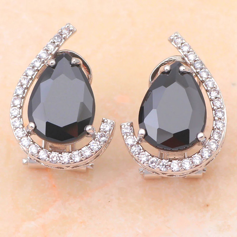 Серьги и кольцо из никеля свинца серебристого цвета #8 #9 25|necklac|necklace strassnecklace kitty |