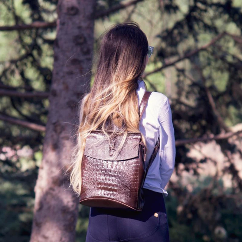 REALER женский рюкзак сплит кожа школьный для девочек подростков модный