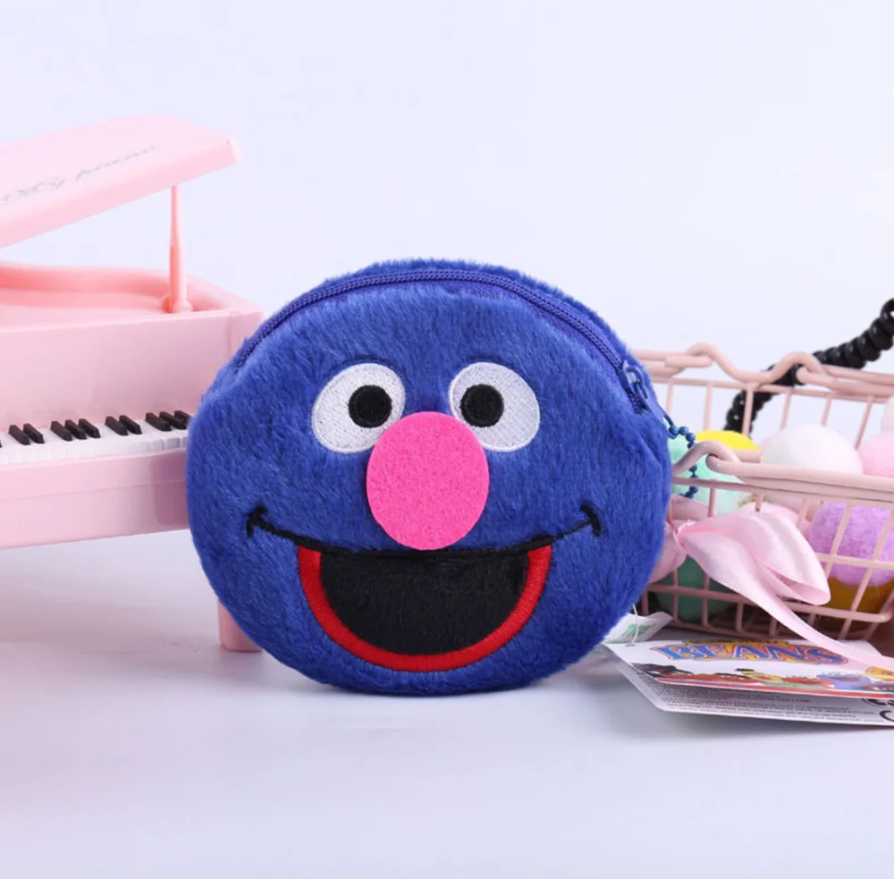 Grover 6 стилей 14X10 см Улица Сезам печенье монстр Элмо Берт большая птица Гровер Оскар Кукла Плюшевая сумка игрушки SYTJ - Цвет: Grover