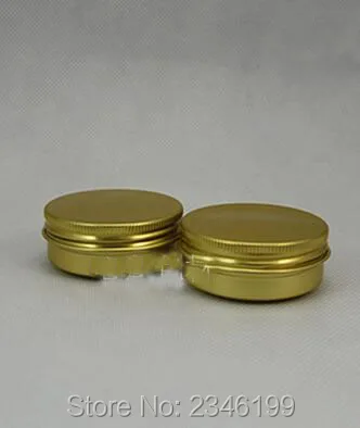 

30G 30ML Aluminum Cream Jar, Gld Color With Screw Cap Empty Cosmetic Skin Care Cream Can, Aluminum Cream Packing Pot, 50pcs/lot