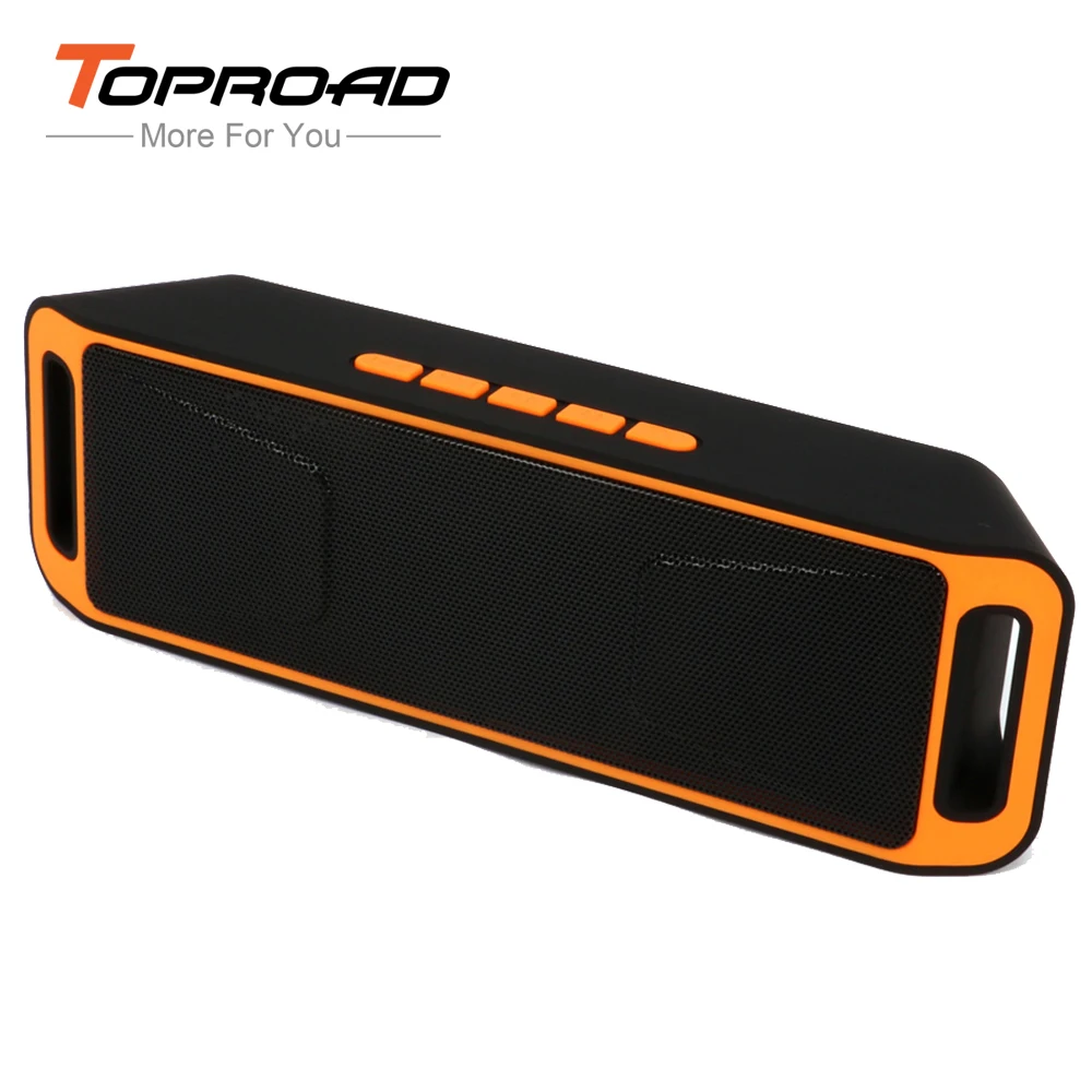 TOPROAD Портативный беспроводной Bluetooth динамик 4 0 Caixa де сом стерео сабвуфер s TF USB FM