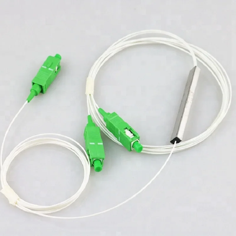 SC APC 1X2 PLC оптоволоконный сплиттер FTTH 0 9 мм одиночный мини стальная труба