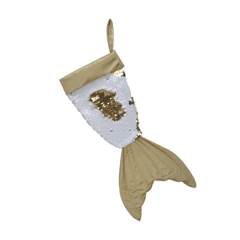 16 дюймовые блестки рыбий хвост рождественские чулки конфеты подарочные сумки