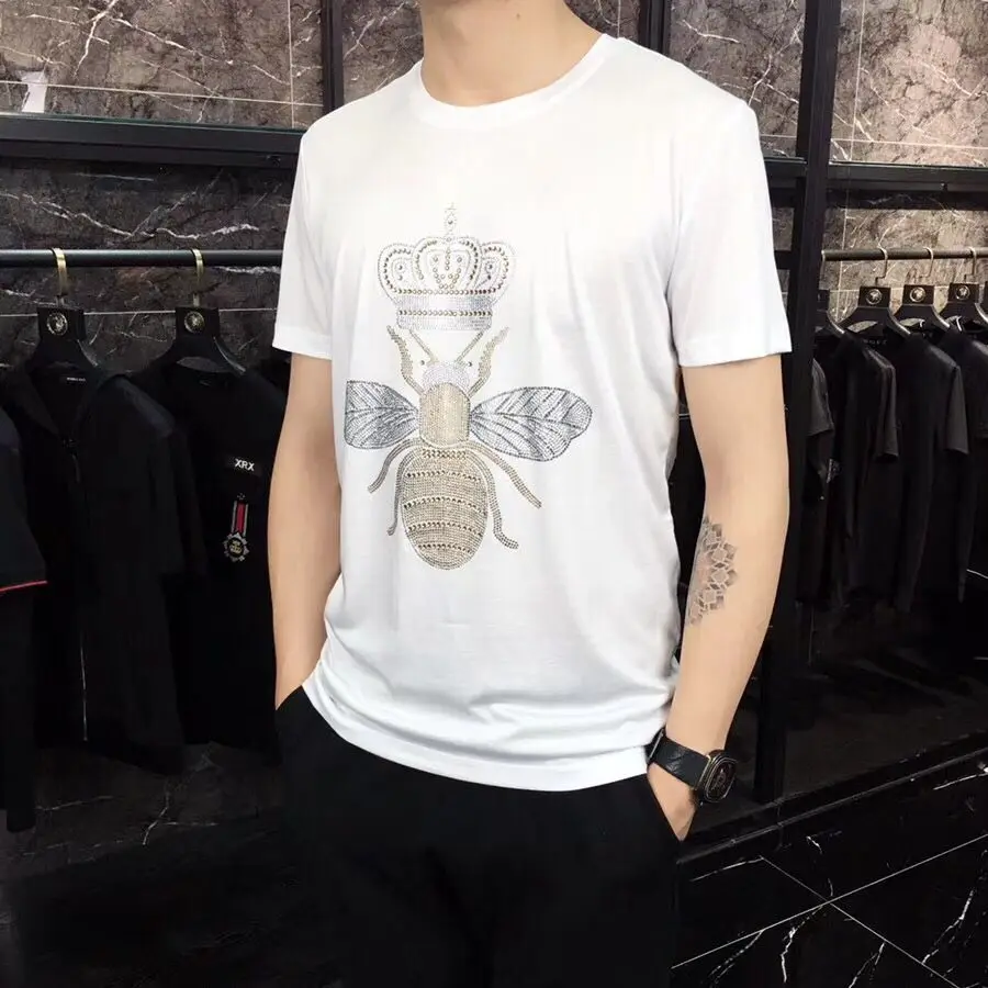 Мужская футболка с коротким рукавом хлопковая Футболка o образным вырезом и