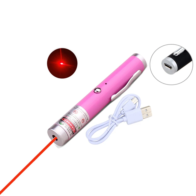 

Высокая мощность красная лазерная указка ручка Мини Портативный USB зарядка 1000 м 5 мВт красный наружный Дальний лазерный прицел