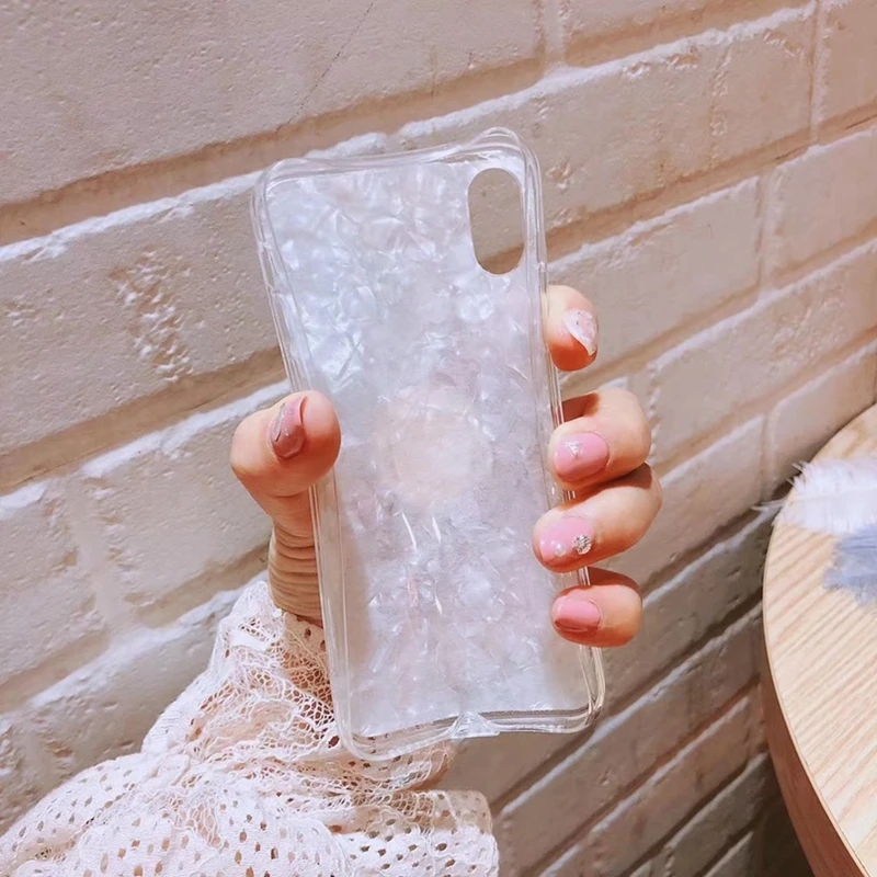 Задняя подставка держатель кольцо чехол для iPhone 7 Plus 8 6s X Xs милый Gifl мраморный