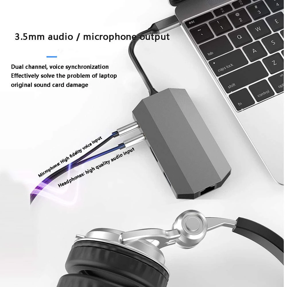 Док станция Dex для Samsung Note 8 S8 S9 + USB Тип C концентратор аудио Thunderbolt 3 адаптер с 4K HDMI