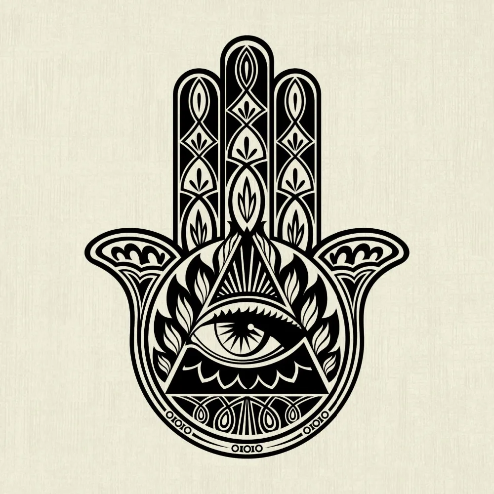 Hamasa ручная фотография Виниловые настенные наклейки рука Фатимы домашняя