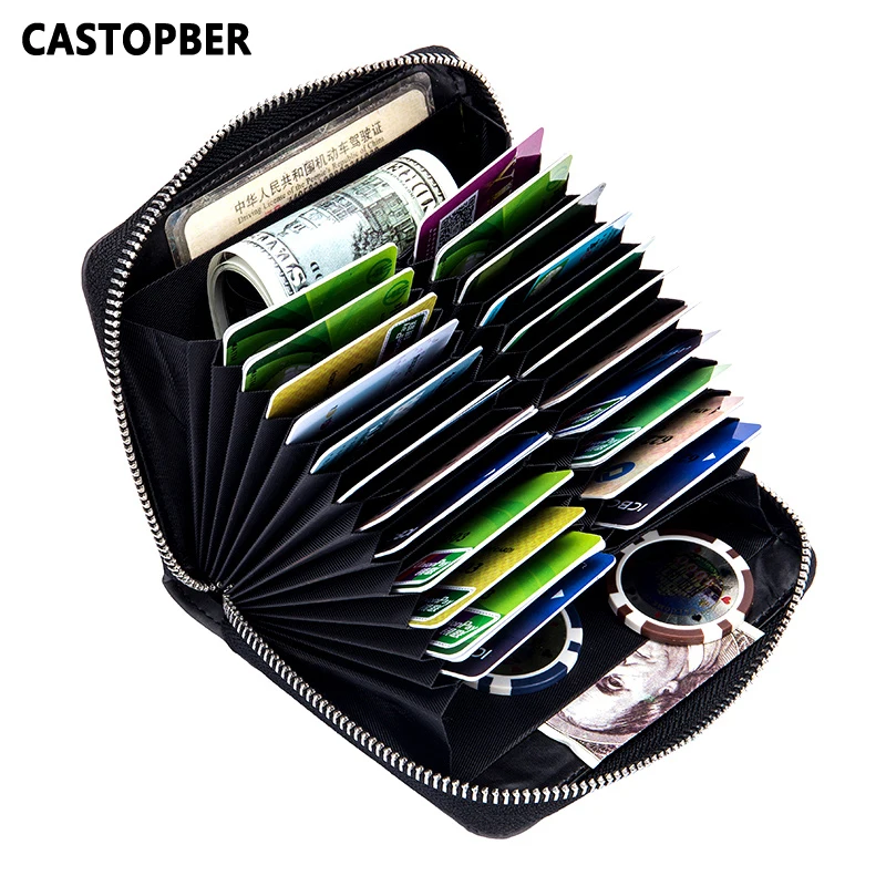 Винтажный Большой Вместительный держатель для карт s деловая сумка из спилка