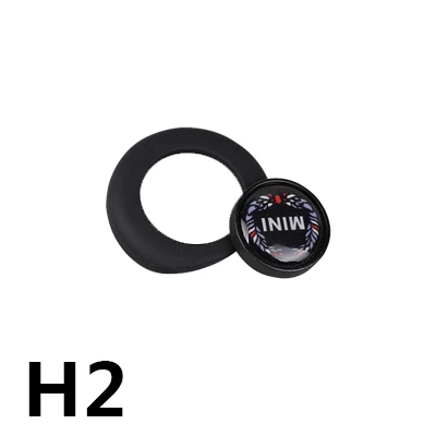 2 шт. кнопка запуска двигателя автомобиля крышка для Mini Cooper R56 R60 R61 земляк автомобиль-Стайлинг Аксессуары Кнопка питания металлическая наклейка - Название цвета: H2