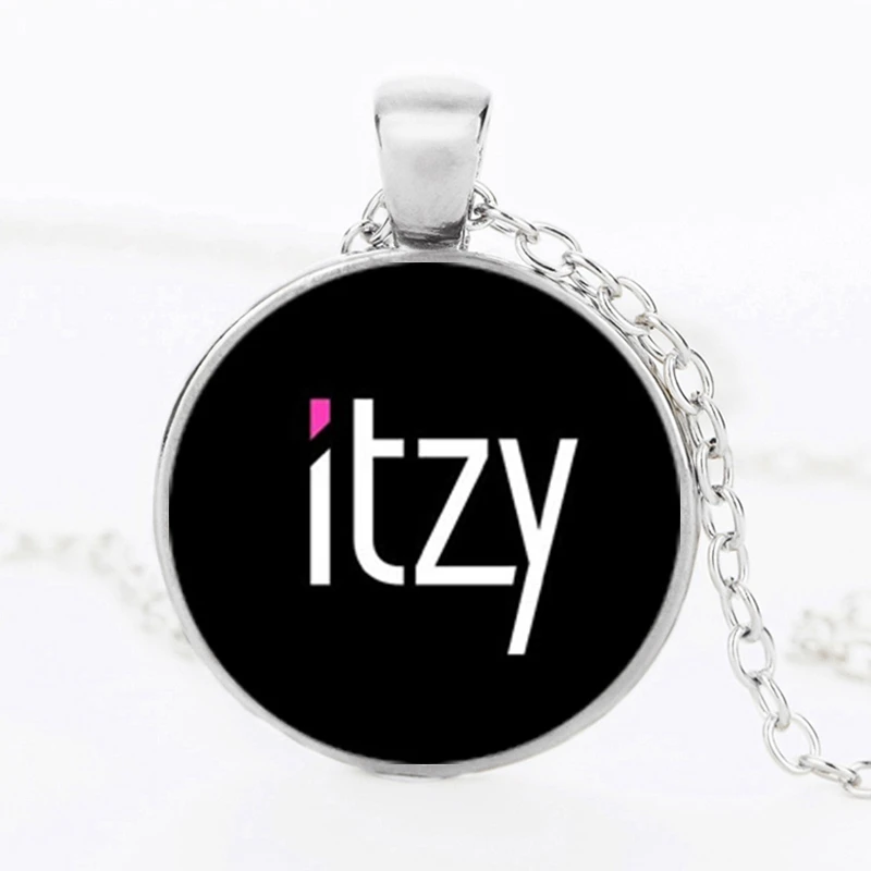 Женское и мужское кулонное ожерелье ITZY круглая стеклянная купольная подвеска в