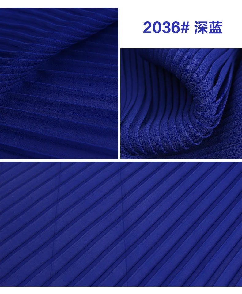 Плиссированная шифоновая ткань 3 м розовая фиолетовая красная для платьев