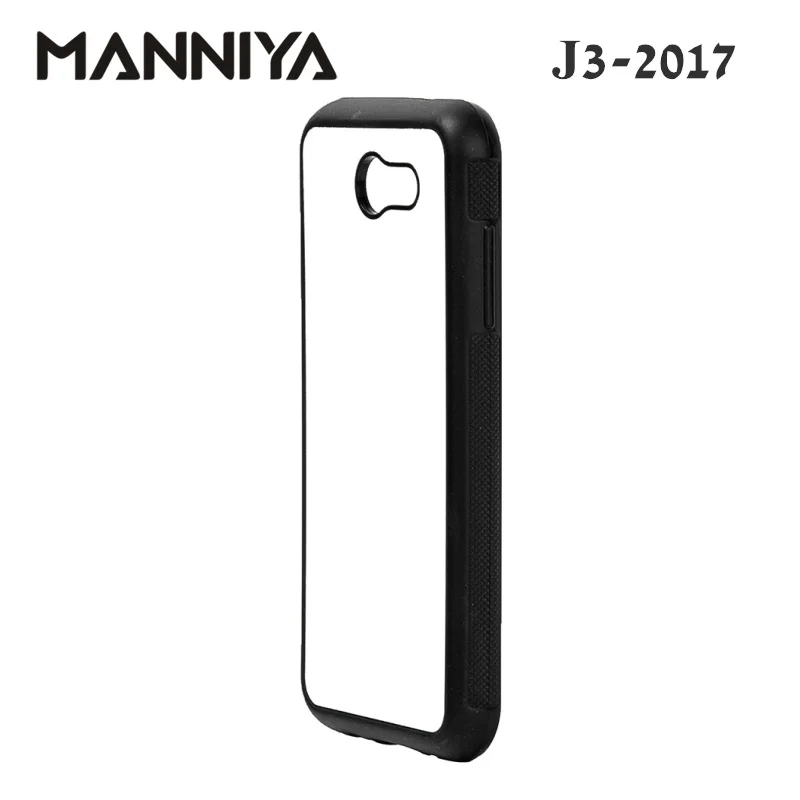 Manniya Blank резина для сублимации ТПУ чехол для Samsung Galaxy J3 J4 J5 J6 J7 J8 с Алюминий вставки 10 шт./лот