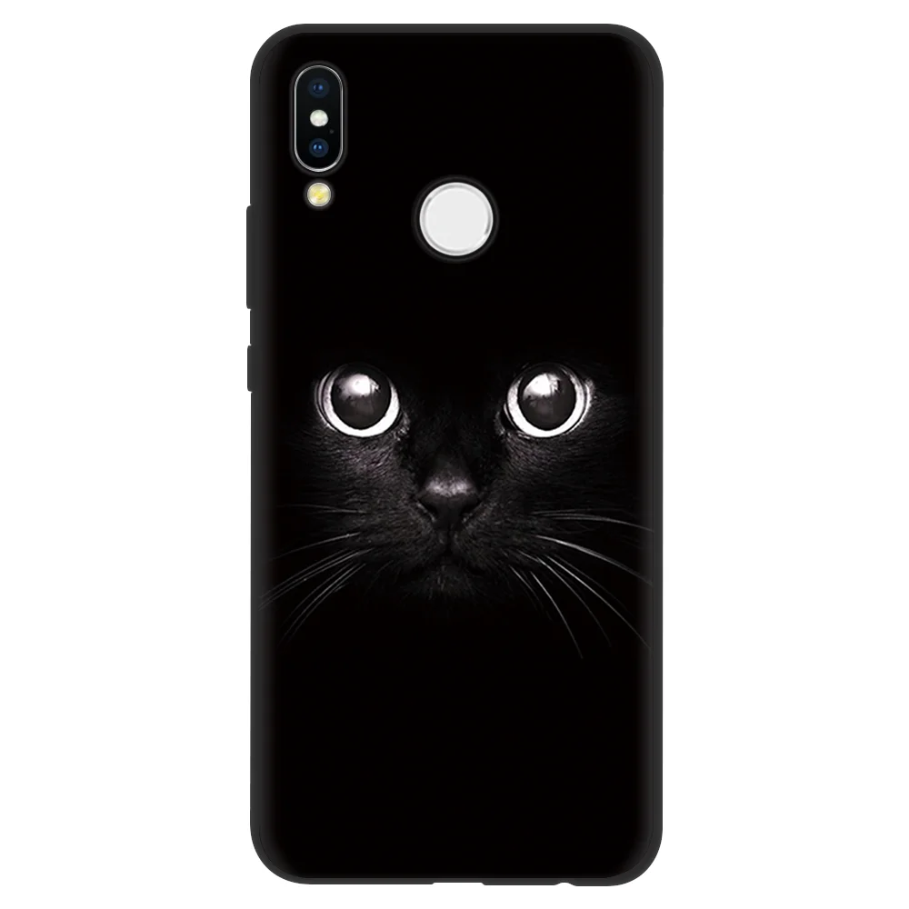anmao Мультфильм чехол с котом TPU чехол s для huawei P30 P20 P10 P9 P8 Коврики 20 10 Pro Lite Coque для huawei Honor 7A Pro 8X 6A 9 Lite 10 Чехол - Цвет: anmao