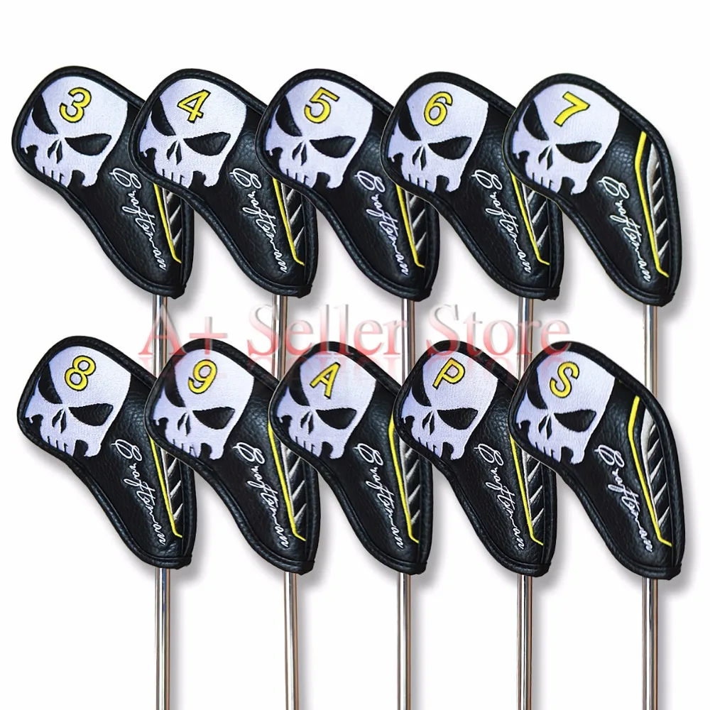 Новое Прибытие Бесплатная доставка 10 шт./компл. кожа PU Гольф Клуб Железный крышка