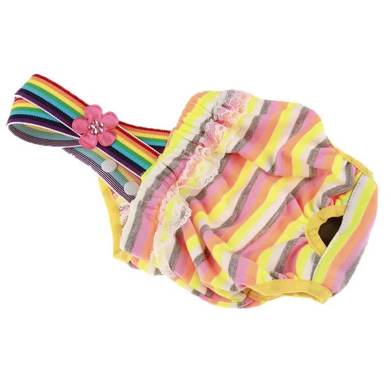 Мягкие хлопковые физиологические штаны для собак повседневные полосатые шорты