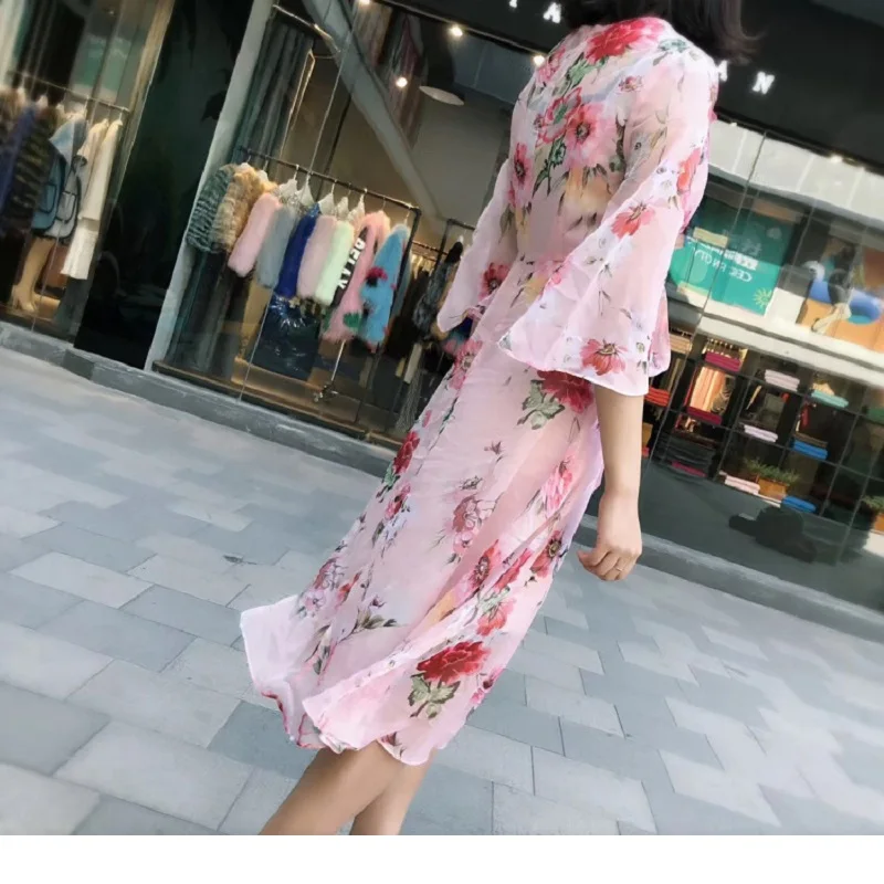 Европейский Стиль Новый Повседневное летнее платье Для женщин очаровательные
