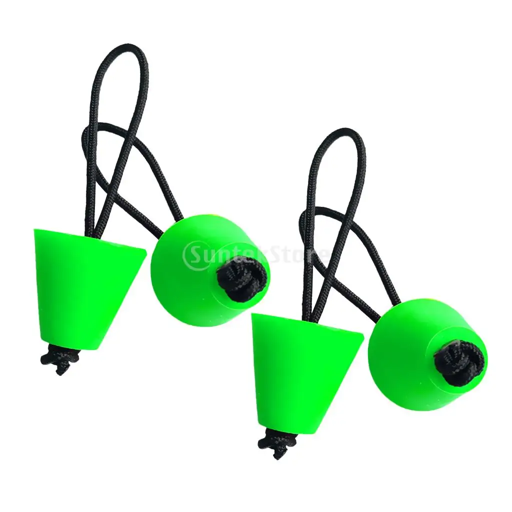 Pack 4 Universal Replacement Green Rubber Ocean Kayak Marine Boat Scupper Plugs Drain Holes Stopper Set | Спорт и развлечения