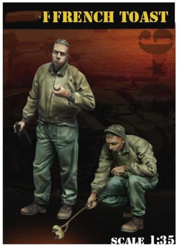 

1/35 Американский танкер, французская подставка для тостов, Игрушечная модель из смолы, миниатюрный комплект без сборки, Неокрашенная