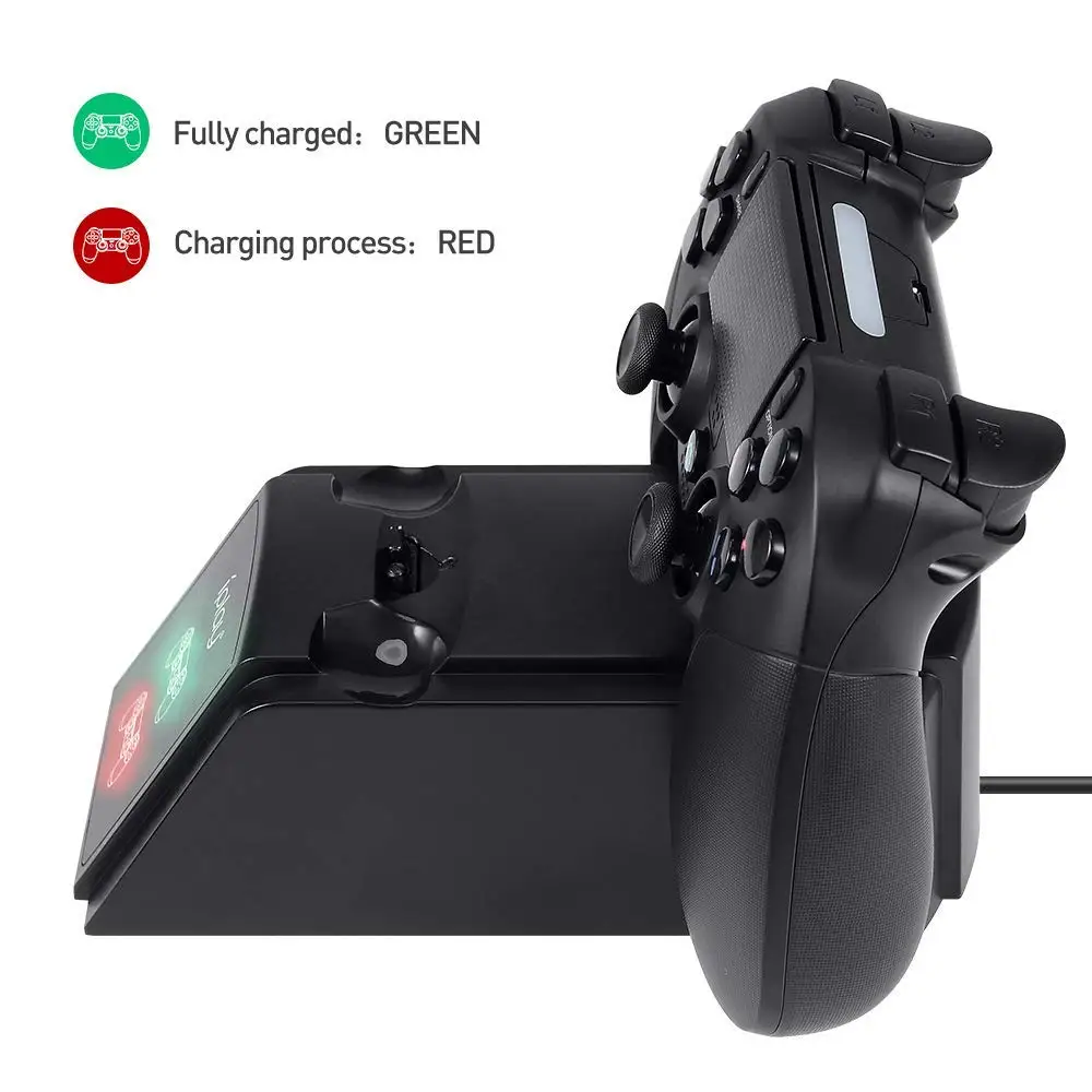 Cleswe зарядная станция GX04 Зарядная база для PS4/Slim/Pro контроллер | Электроника