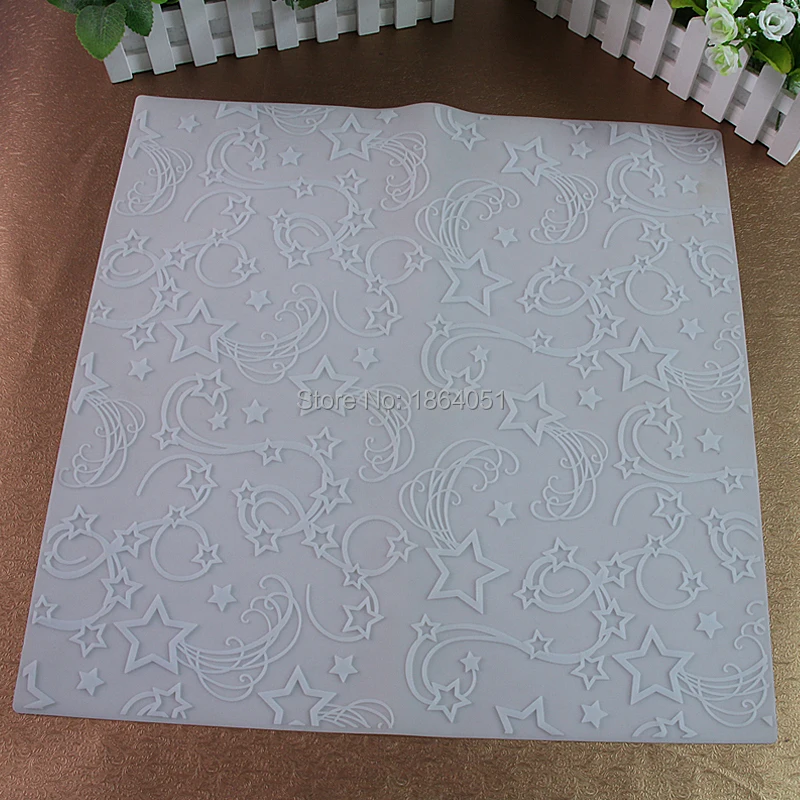 

Meteor Silicone Fondant Embossing Decorating Mat For Cakes Pastry Baking tools