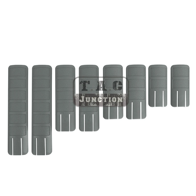 Foliage Green 8 шт. в упаковке 20 мм Picatinny Weaver Rail Grip Cover панель Handguard протектор для Picatinny Weaver противоскользящая черная \ темная земля - Цвет: Foliage Green